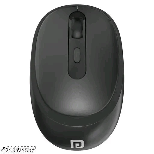 Portronics Wireless Mouse – Stylish Black, Compatible with Desktop, 1-Year Warranty