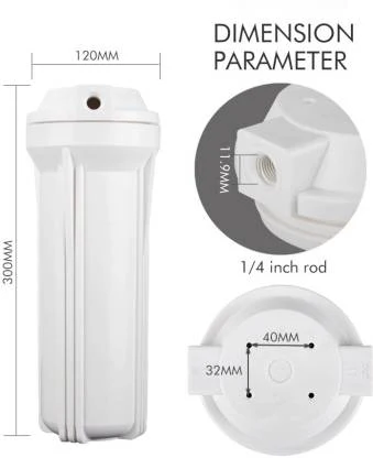 10" Pre Filter housing bowl with 1/4" nosel for Dolphin/ Aquagrand /Reviva /Aquafresh Water Purifiers Solid Filter Cartridge - Image 3