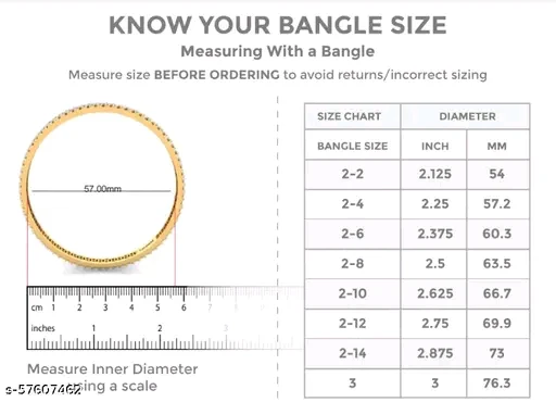 PREMIUM QUALITY MICROPLATED IMPON PANCHALOHA STONE BANGLE - Image 2