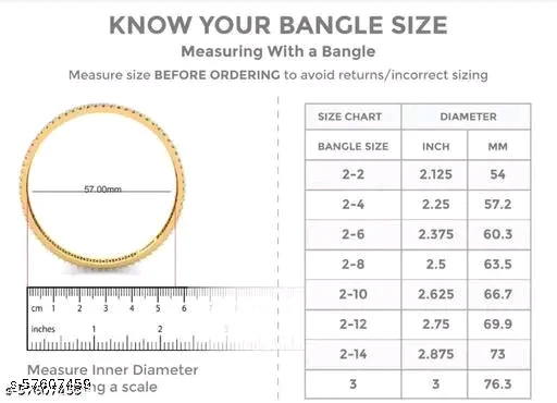 PREMIUM QUALITY MICROPLATED IMPON PANCHALOHA STONE BANGLE - Image 2