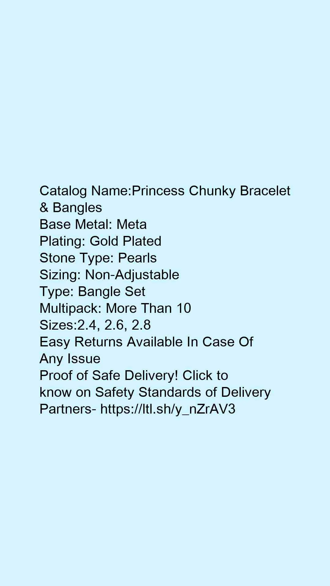 Princess Chunky Bracelet & Bangles - Image 6