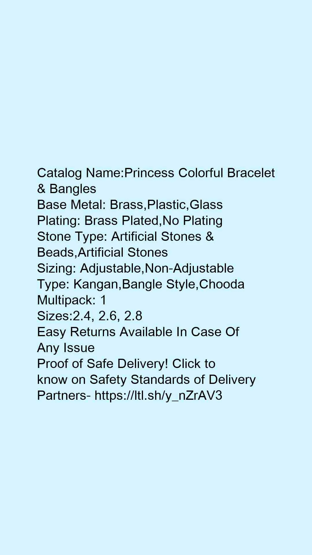 Princess Colorful Bracelet & Bangles - Image 6