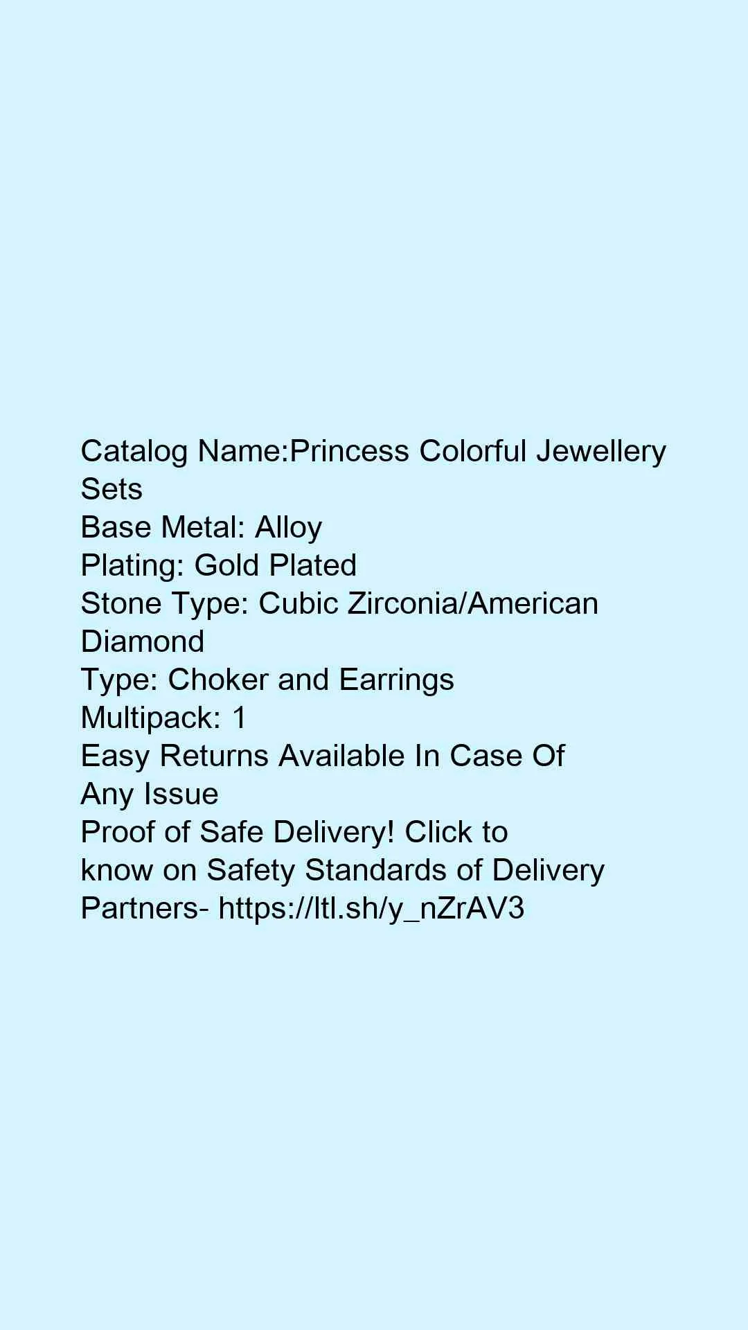 Princess Colorful Jewellery Sets - Image 6