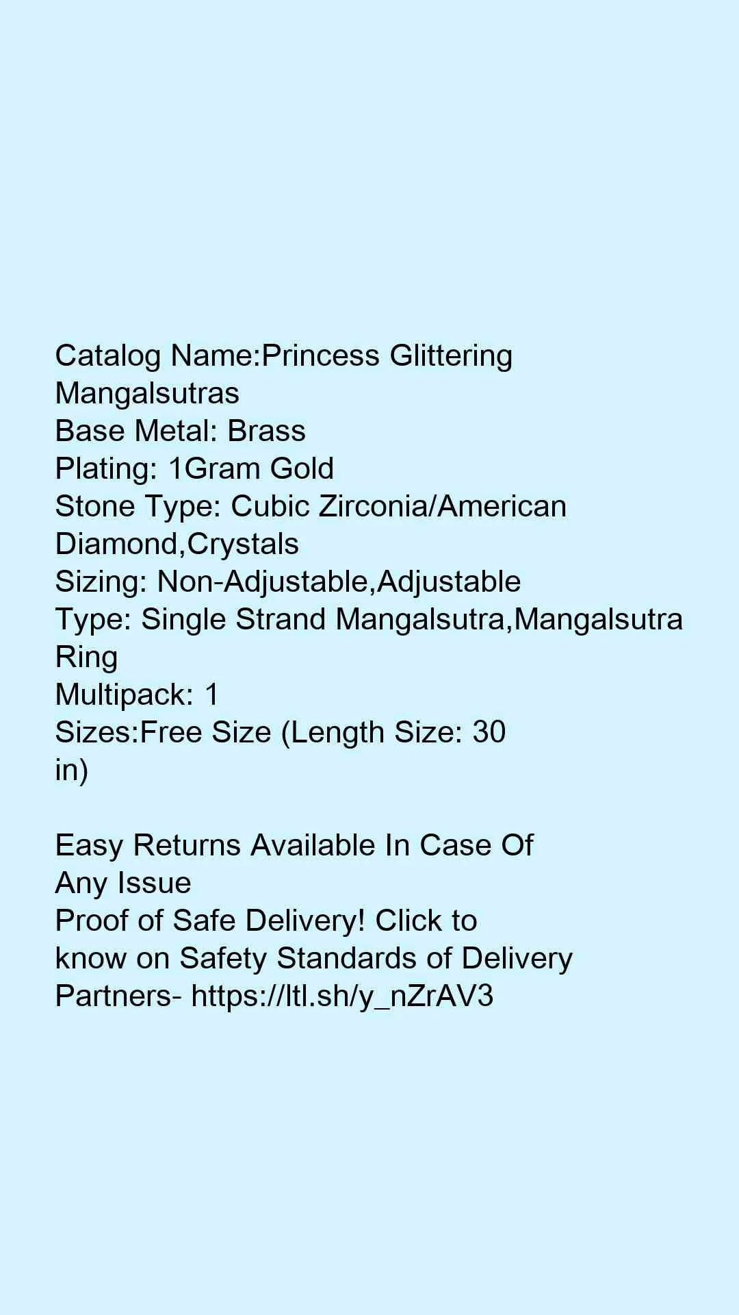 Princess Glittering Mangalsutras - Image 6