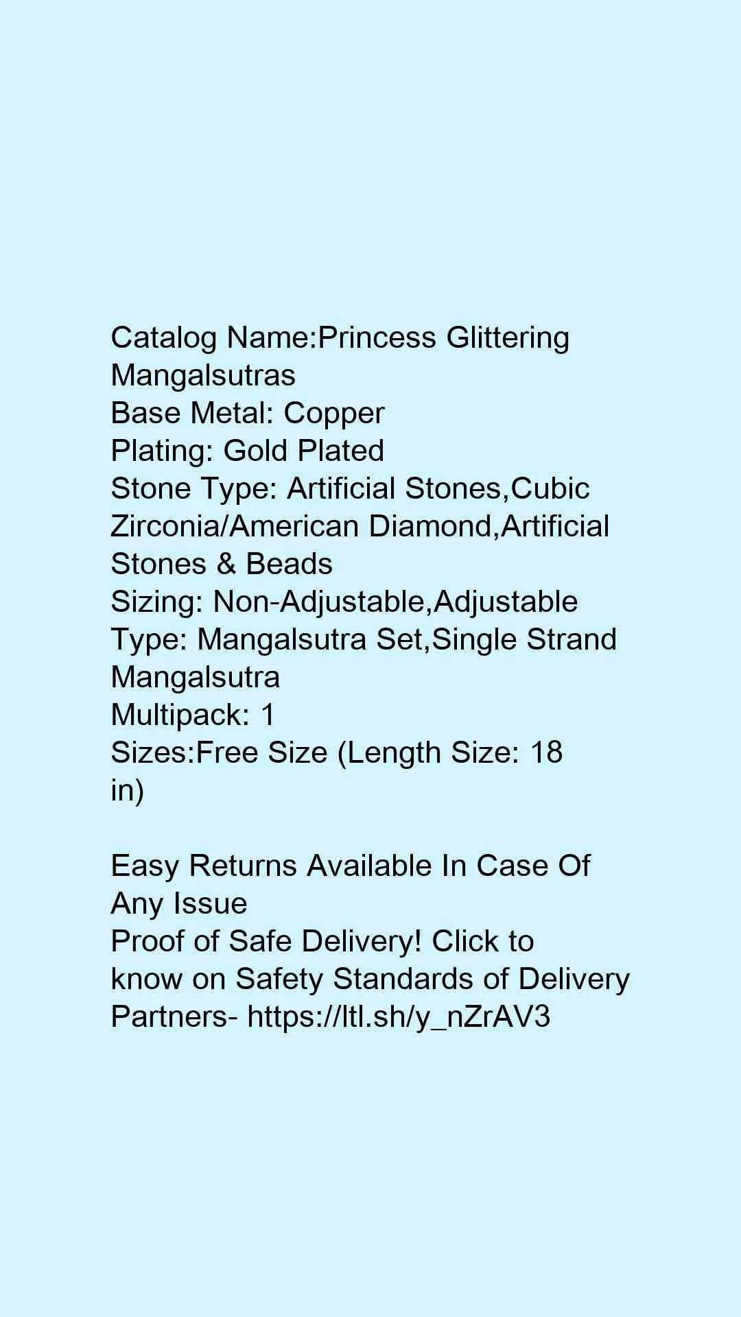 Princess Glittering Mangalsutras - Image 6