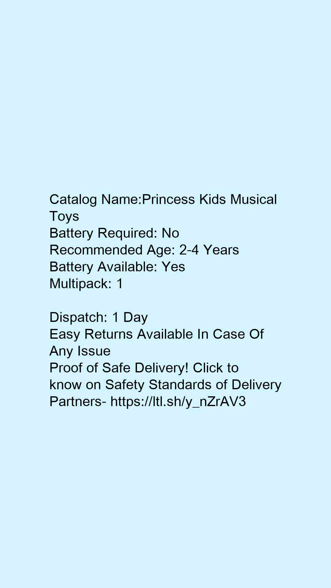 Princess Kids Musical Toys - Image 2