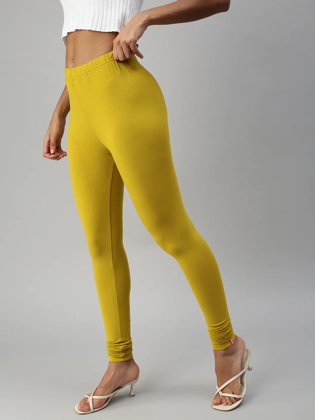 2XL Prisma Ladies Churidar Leggings - Elevate Your Style with 60 Captivating Colors!  2XL - Image 4