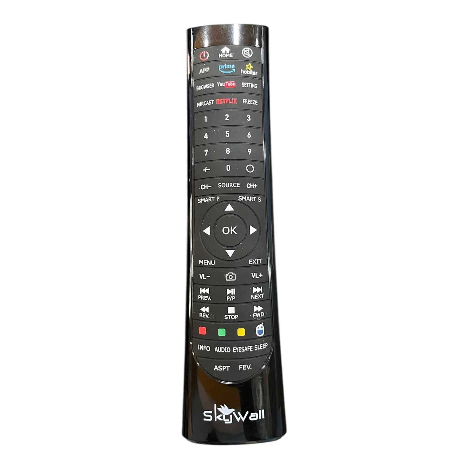 SkyWall Smart TV Remote Control – Replacement Remote with Netflix & Prime Video #