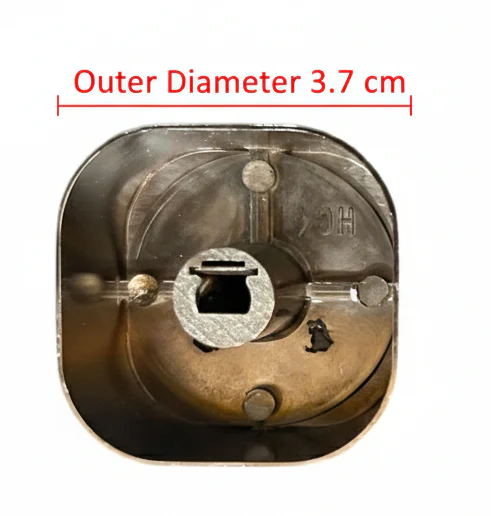 Square Gas Stove Knob – Metal Finish Replacement for Cooktops # - Image 3