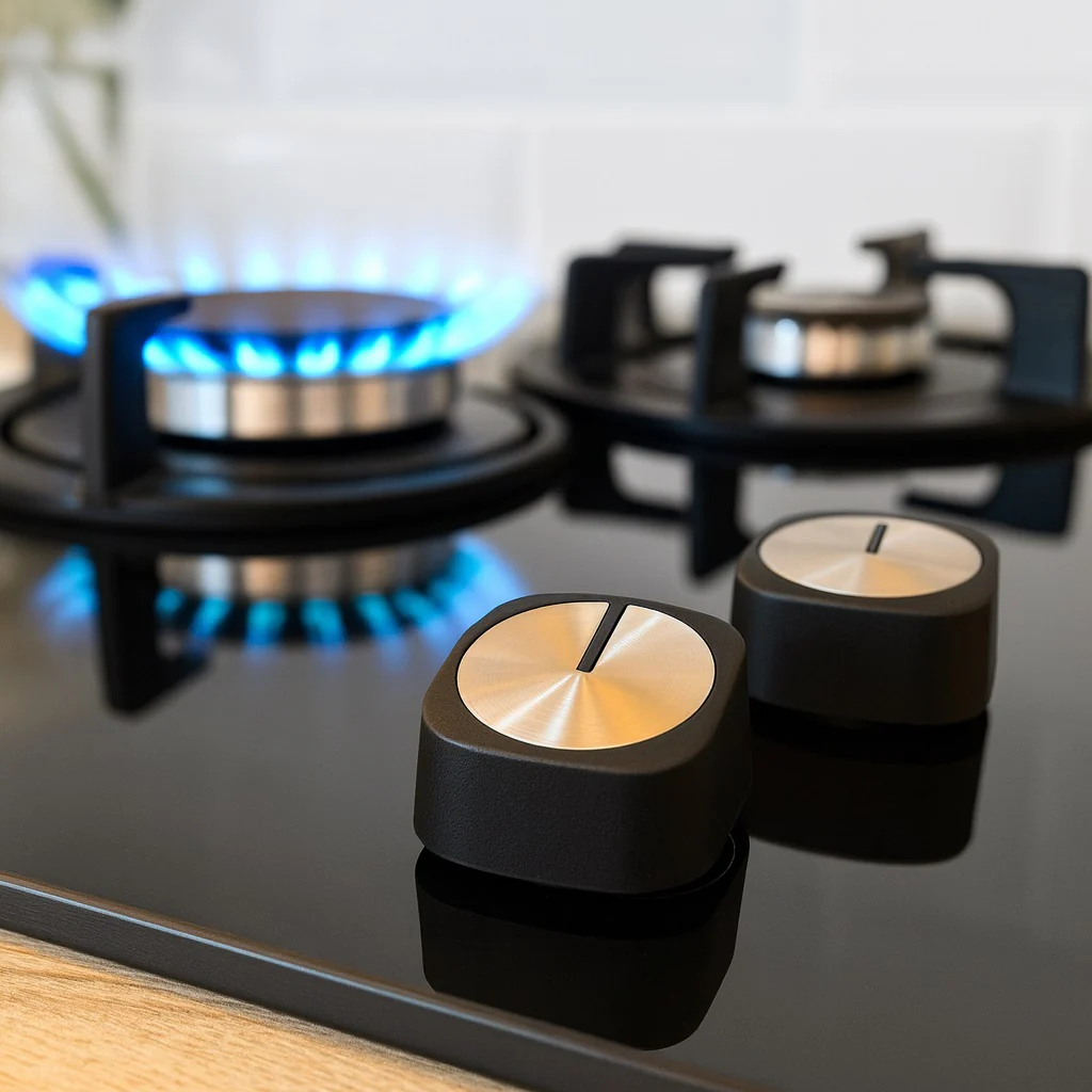 Square Metal Gas Stove Knob – Replacement for Cooktops & Hobs # - Image 2