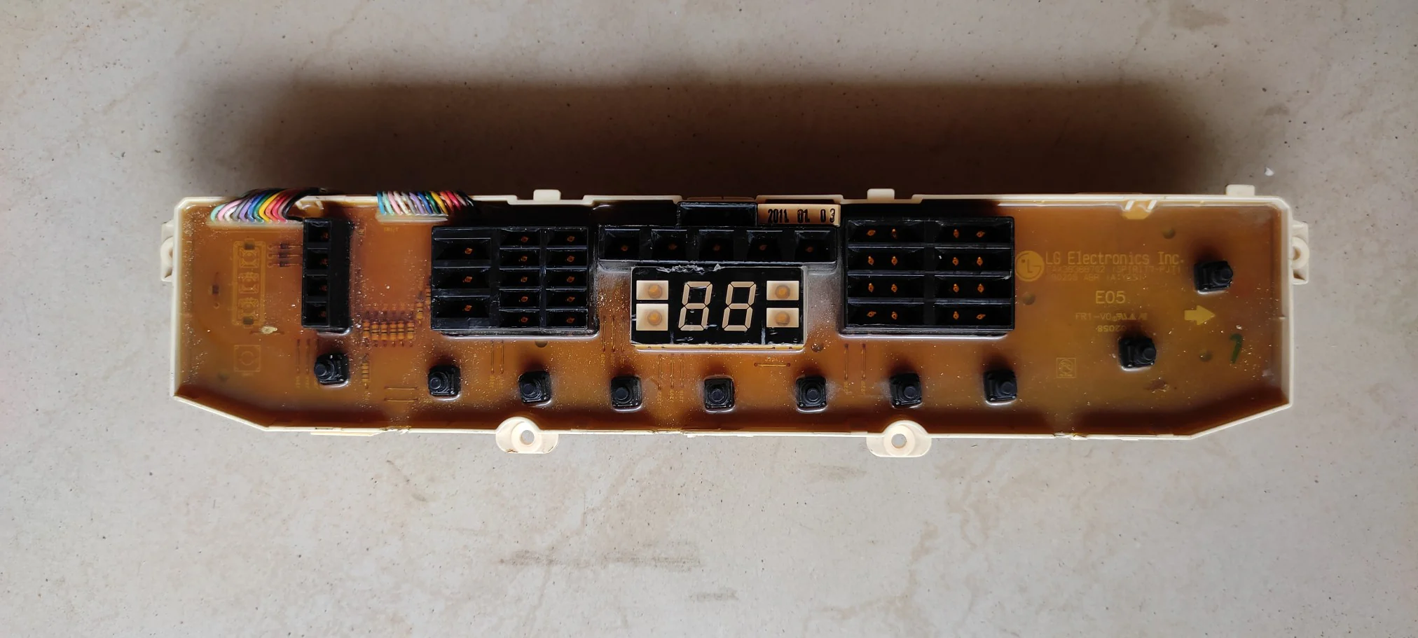 Refurbished 10-Button Original LG Washing Machine Control Board – Model 10 AAA Quality Replacement # - Image 3