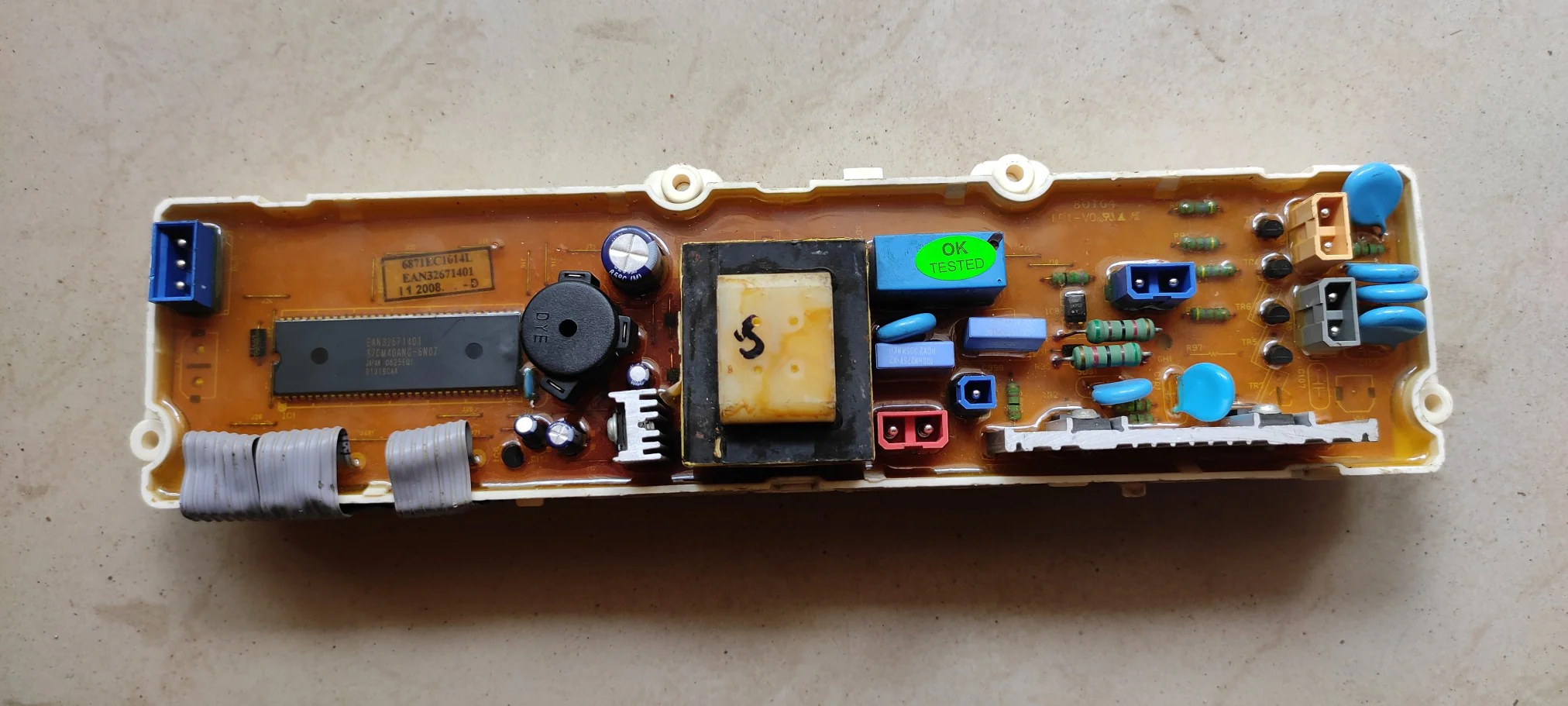 Refurbished 7-Button Original LG Washing Machine Control Board – Model 06 AAA Quality Replacement # - Image 3