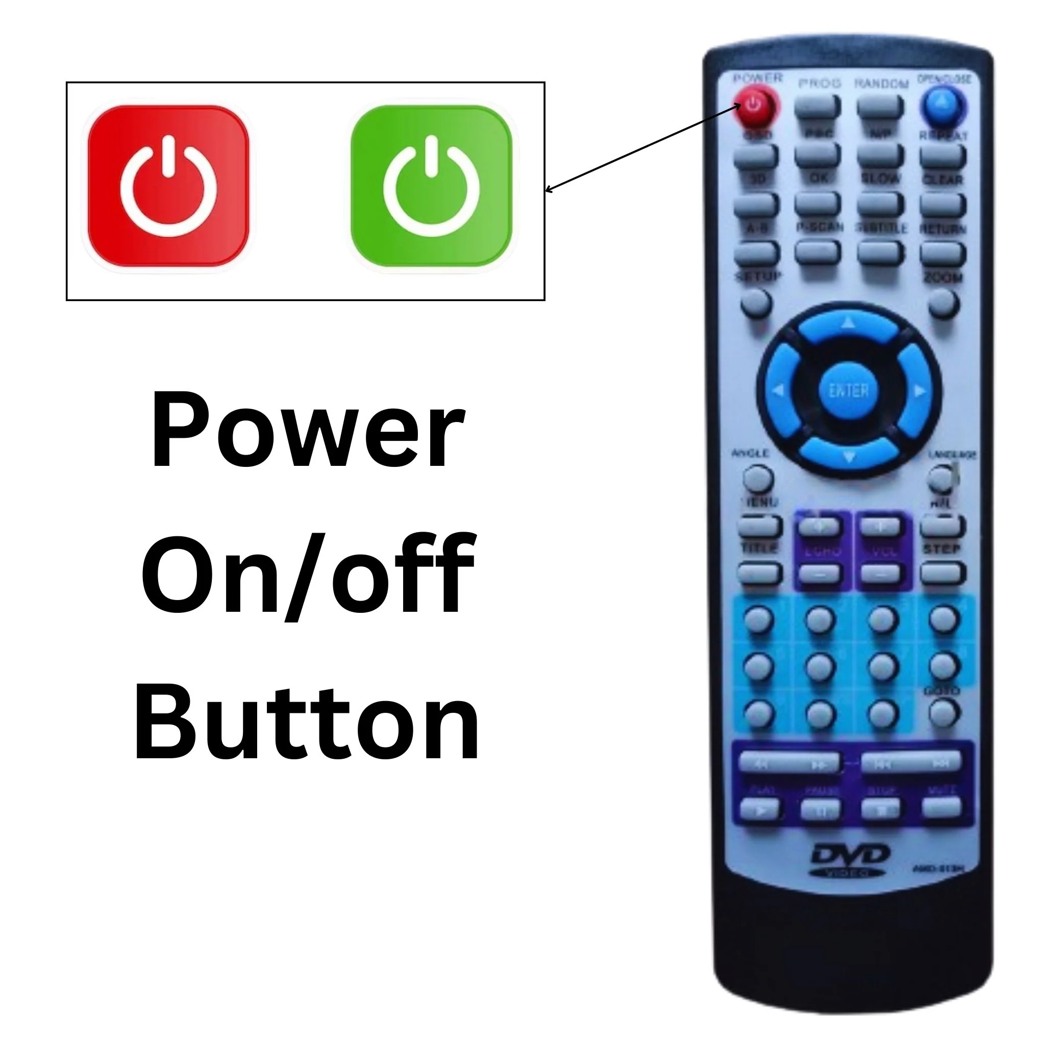 REO DV36 Multi DVD Player Remote Control โ Compatible Replacement ๐ฏ# - Image 3