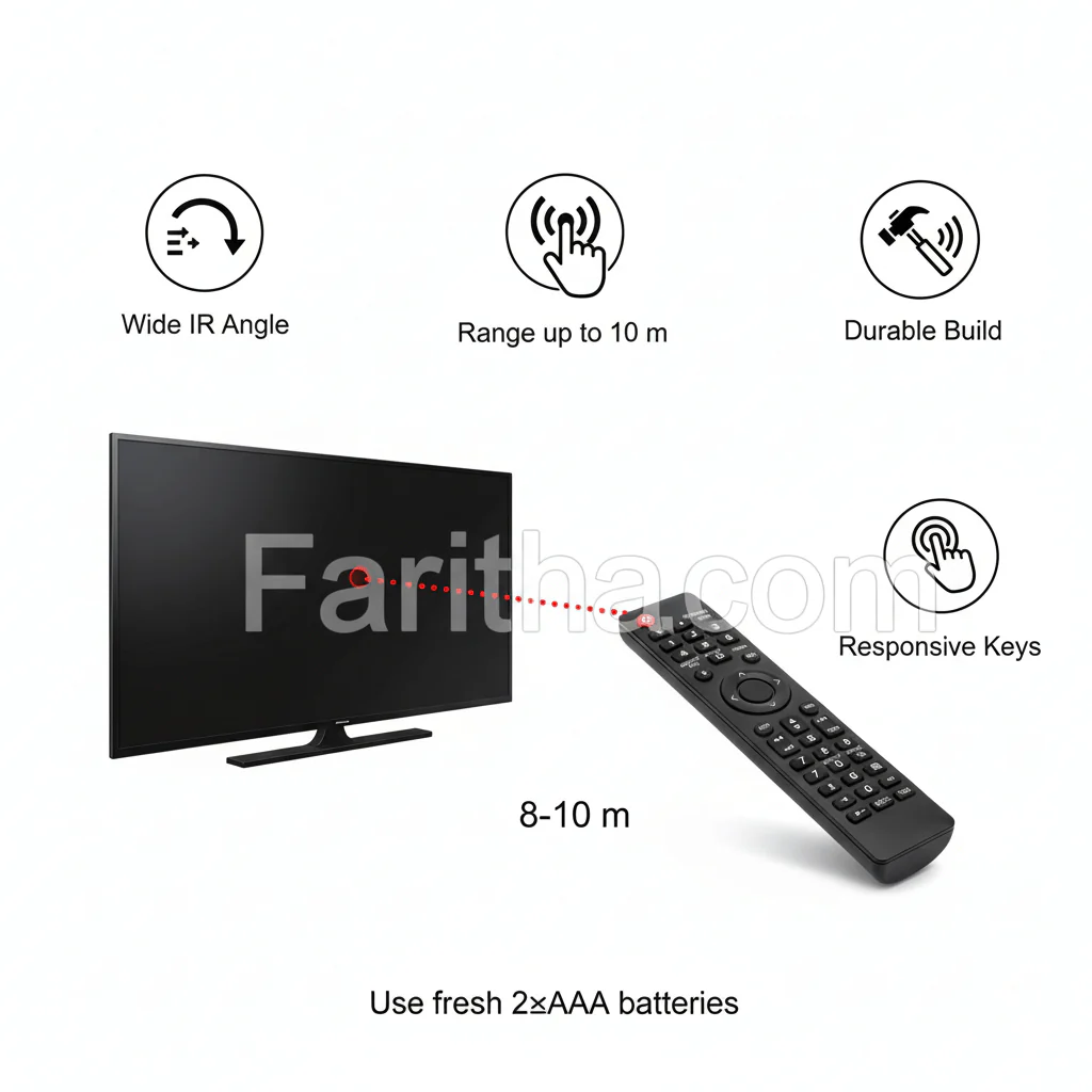 Samsung LED/LCD TV Remote Control (Model LD02) – Compatible Replacement for Samsung Smart TVs# - Image 8