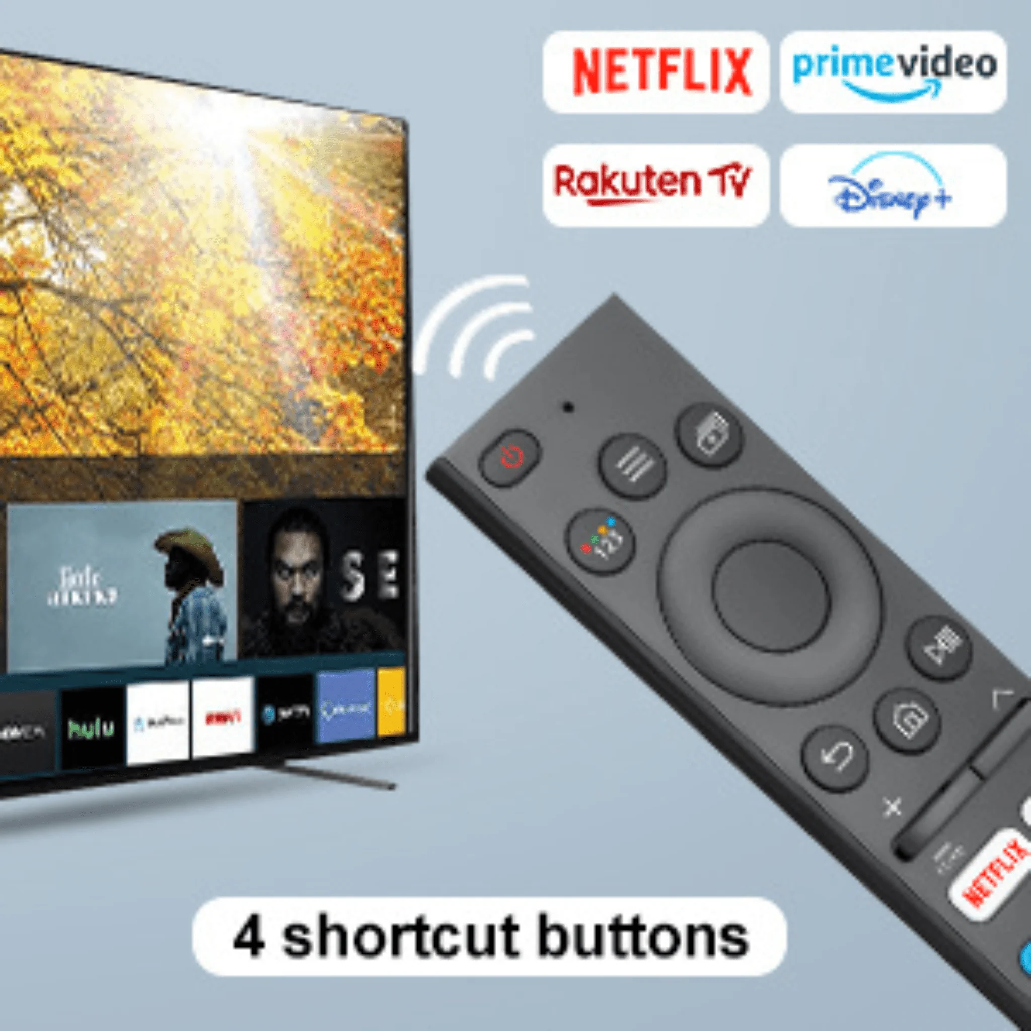 Original Samsung Smart TV Remote with Voice Control – Netflix & Prime Shortcut Keys#? - Image 5
