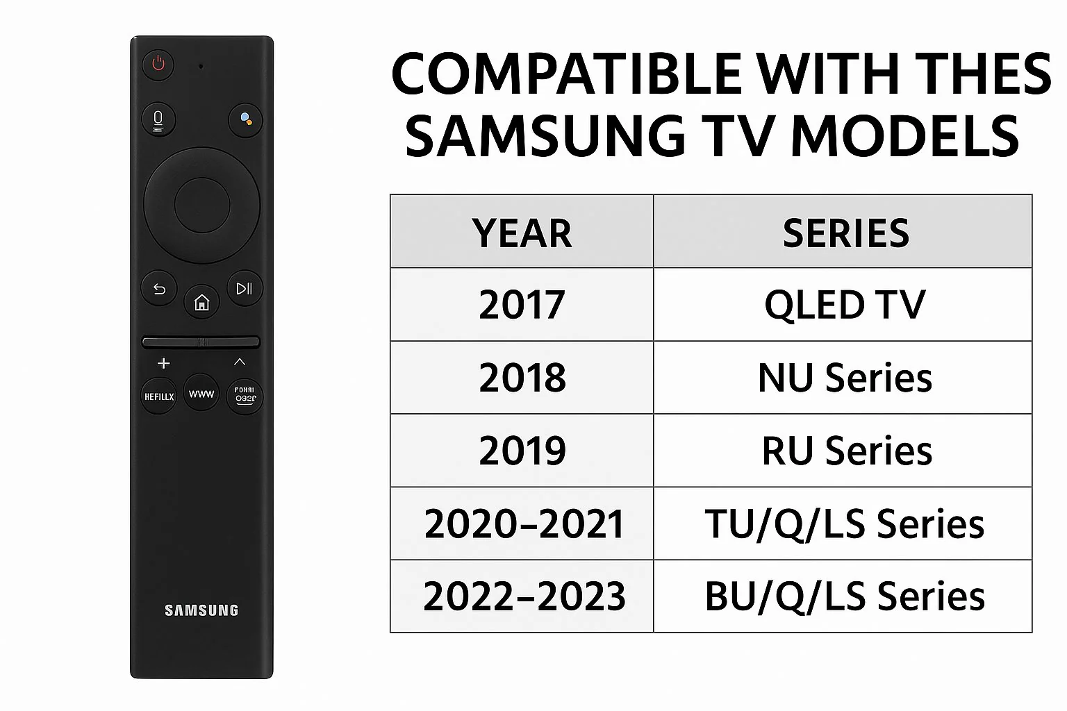 Original Samsung Smart TV Remote with Voice Control – Netflix, Prime, Hotstar# - Image 12