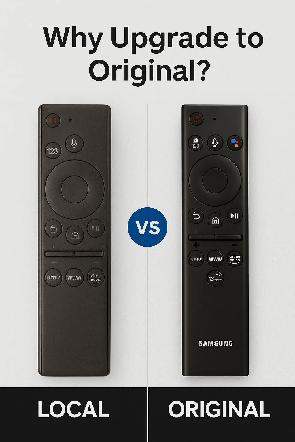Original Samsung Smart TV Remote with Voice Control – Netflix, Prime, Hotstar# - Image 8