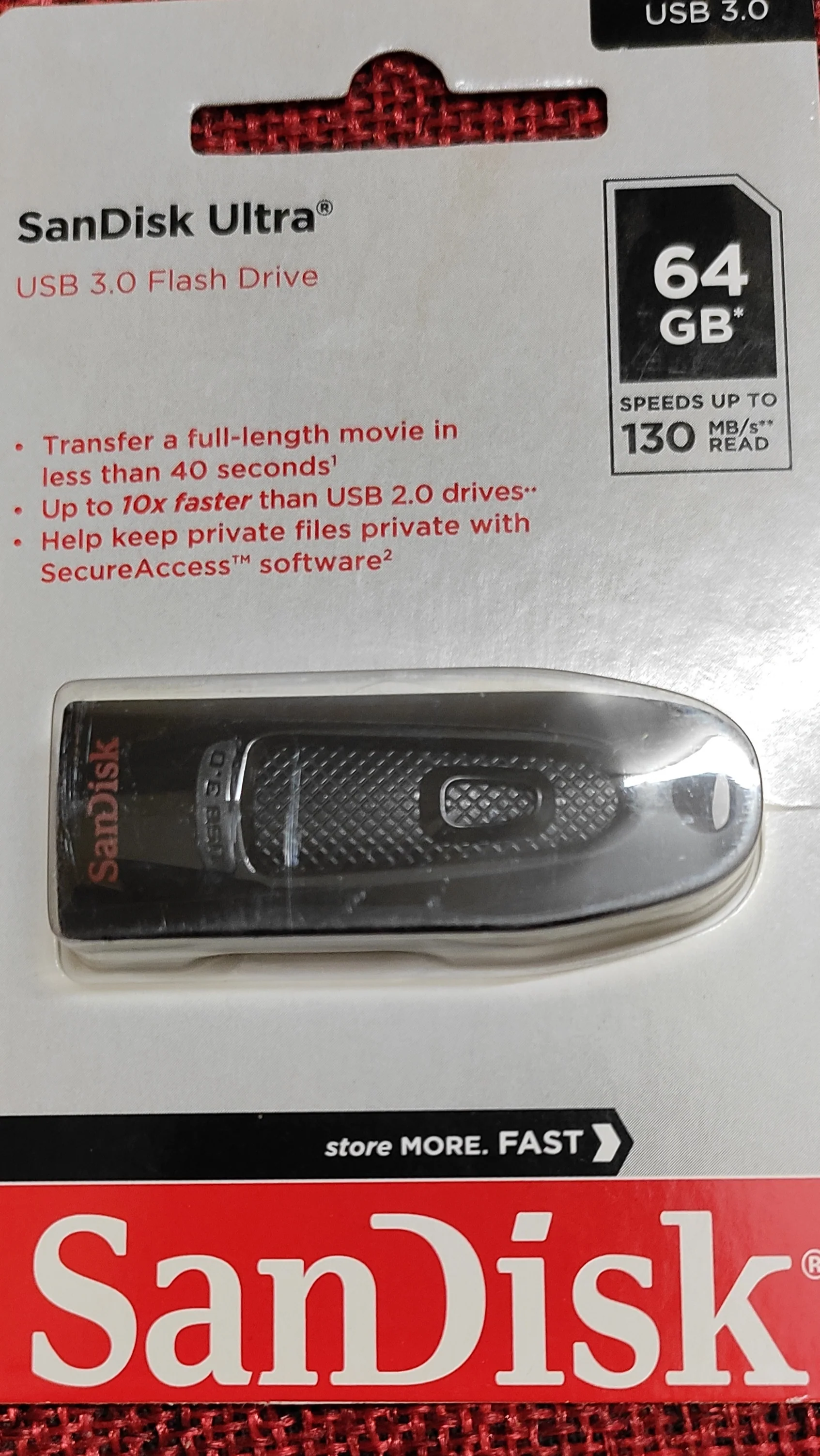 Sandisk 64GB Pendrive 130 Mb/s - Image 2