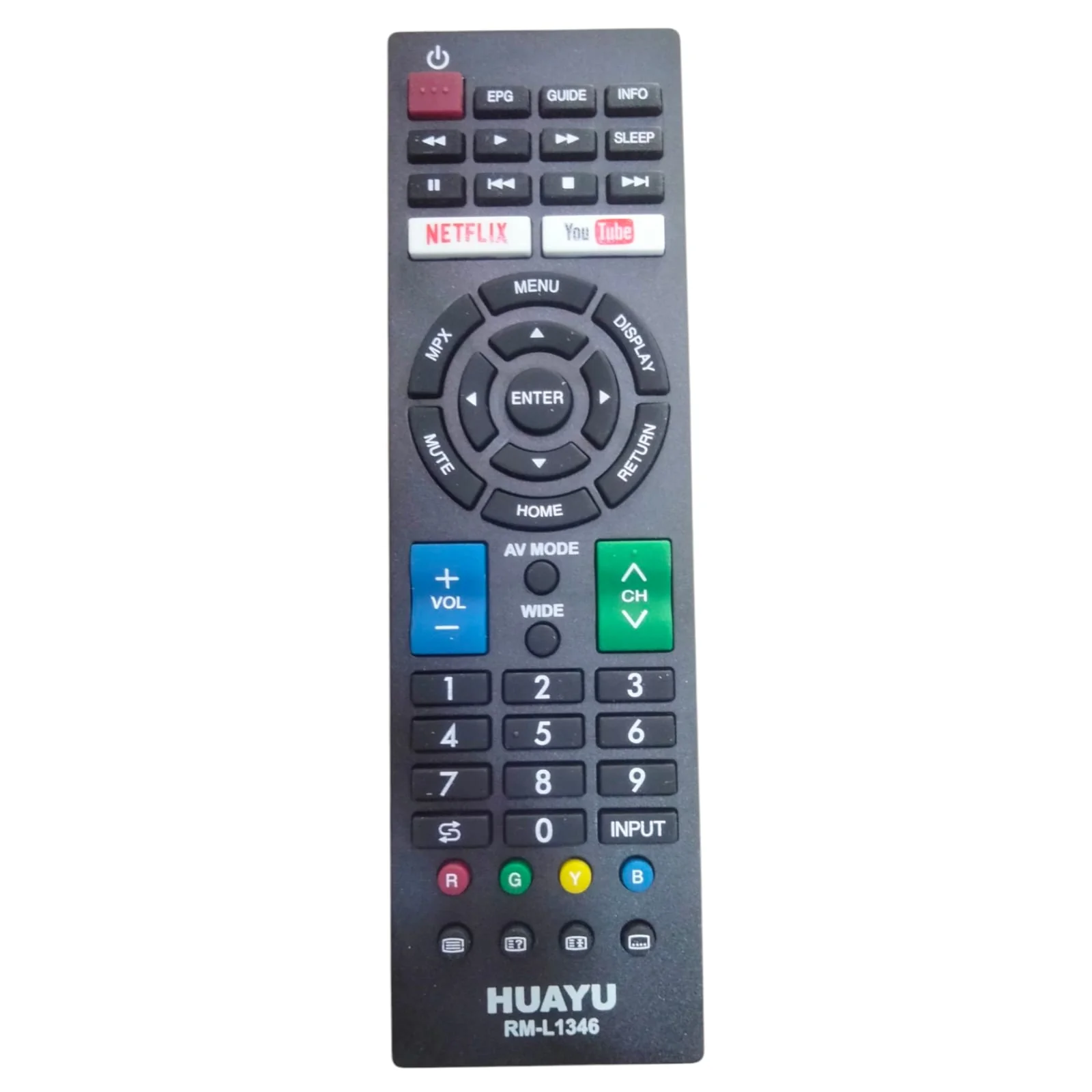 Sharp Smart TV Remote Control – Compatible Replacement with YouTube & Netflix Hotkeys #