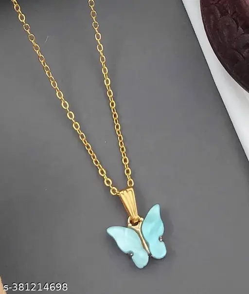 Shimmering Charming Women’s Gold-Plated Necklace & Chain with Cubic Zirconia - Image 3