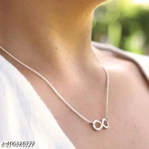 Shimmering Chunky Gold-Plated Women's Necklace &amp; Chain - Adjustable, Free Size - Image 2