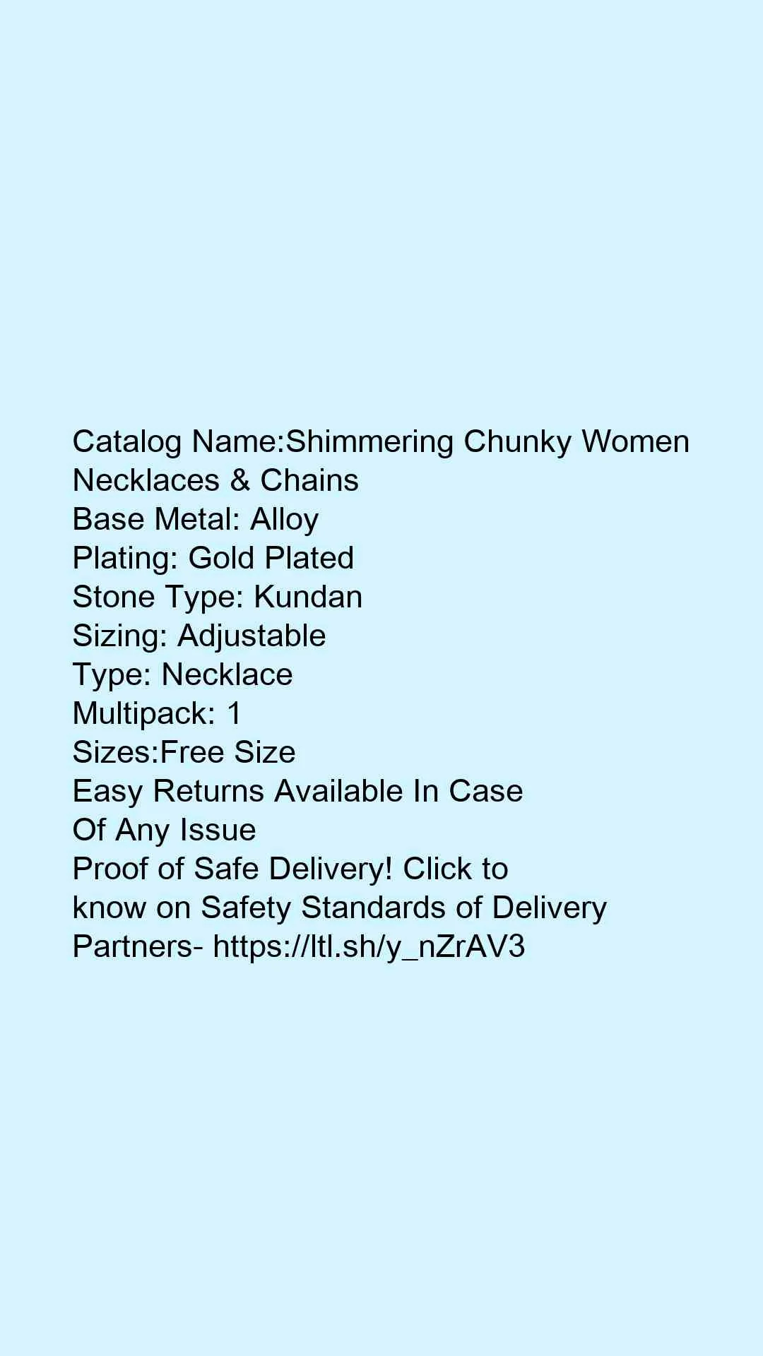 Shimmering Chunky Women Necklaces & Chains - Image 8