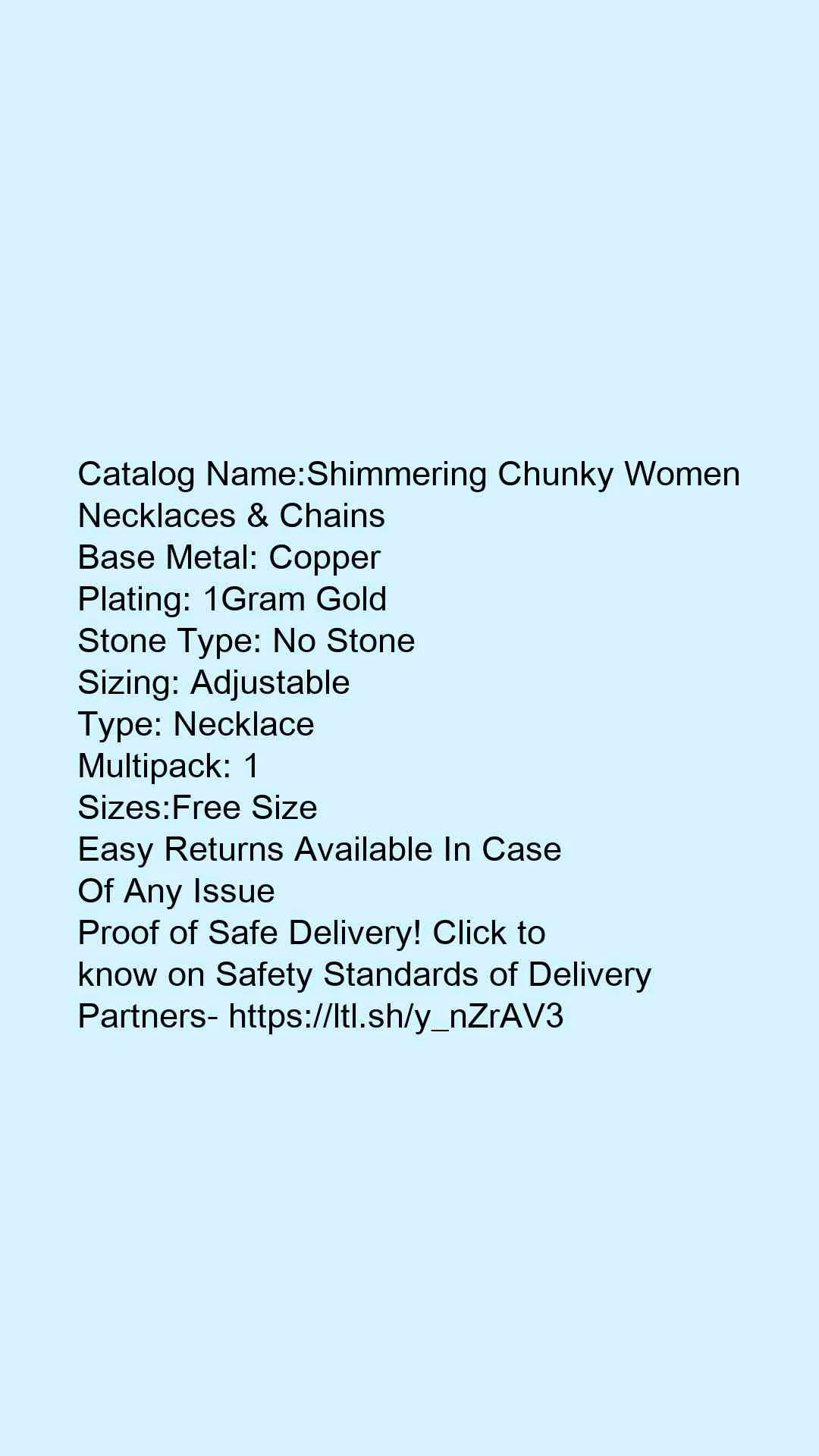 Shimmering Chunky Women Necklaces & Chains - Image 2