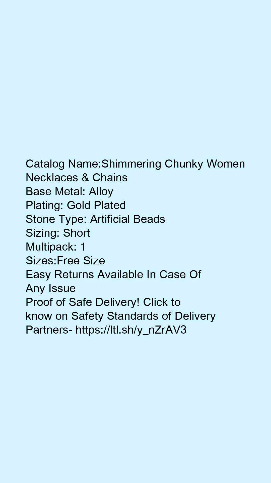 Shimmering Chunky Women Necklaces & Chains - Image 5