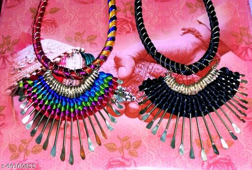 Shimmering colourful necklace - Image 4