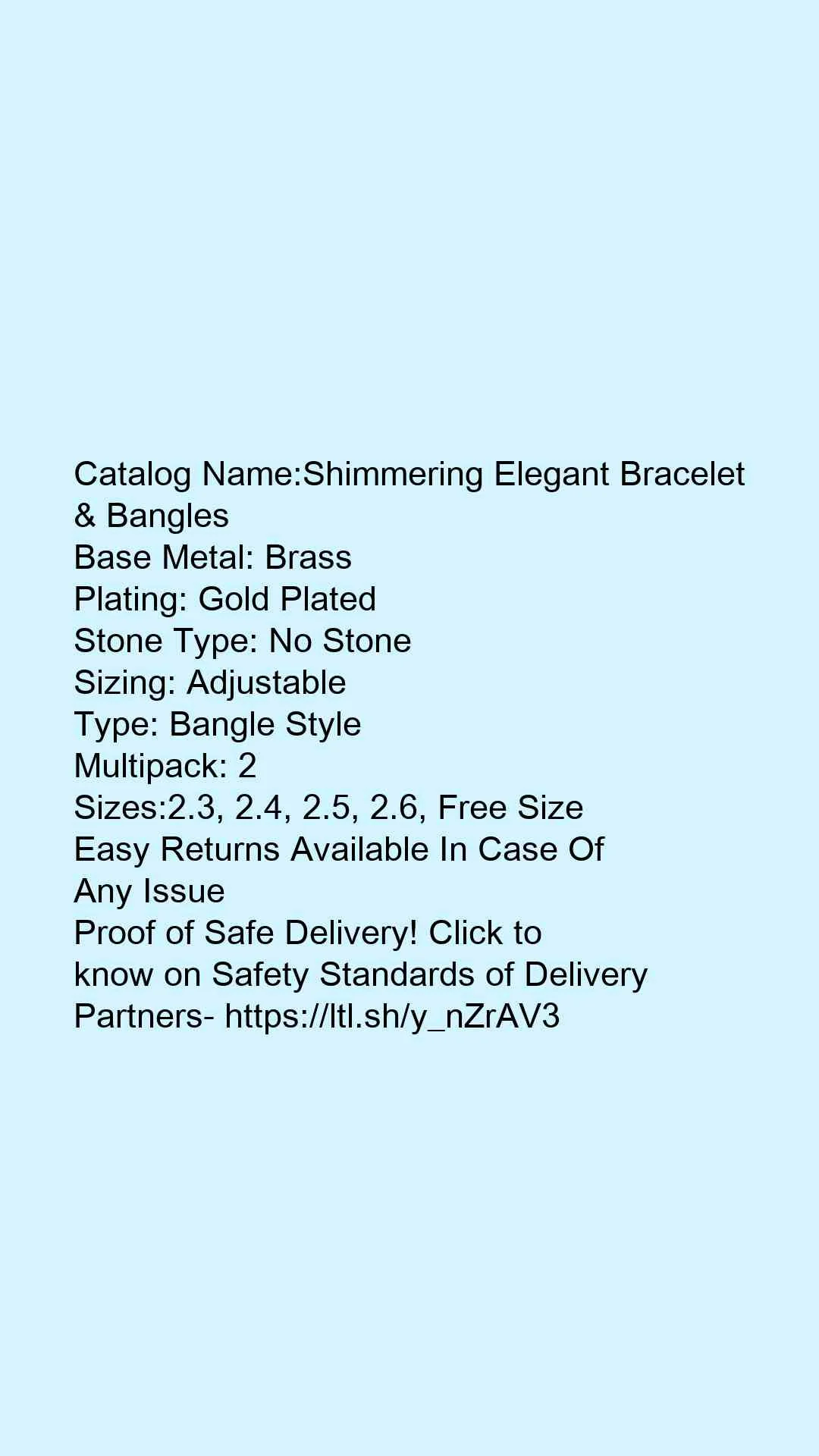 Shimmering Elegant Bracelet & Bangles - Image 3