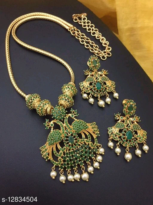 Sizzling Bejeweled Women Micro plated Necklace