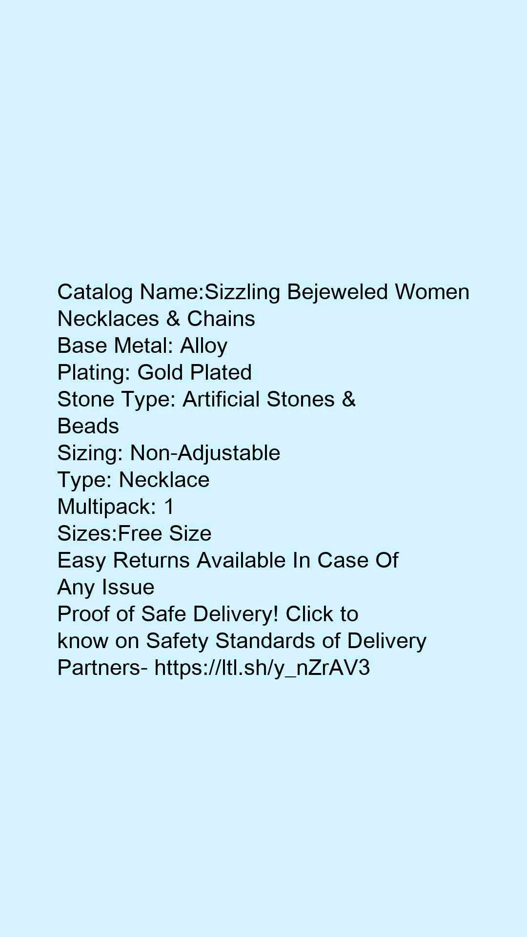 Sizzling Bejeweled Women Necklaces & Chains - Image 5