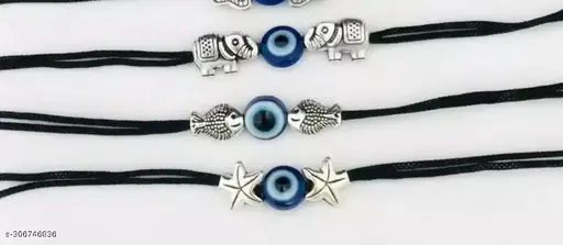 Sizzling Charming Women Anklets & Toe Rings Set – Oxidised Silver with Artificial Beads - Image 2