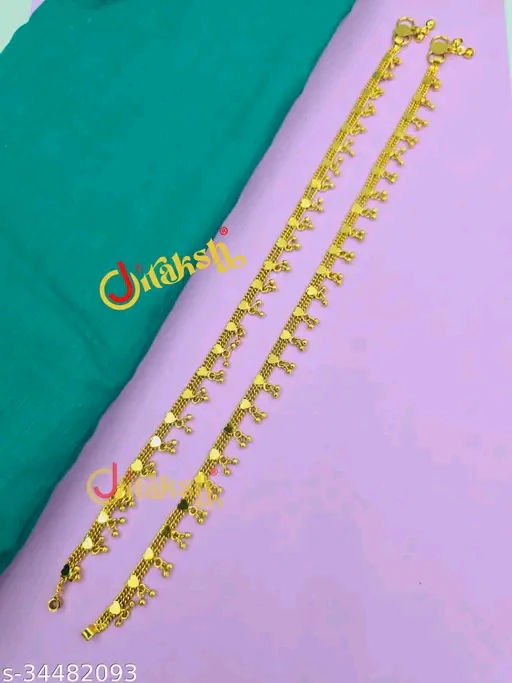 Sizzling Chunky Gold-Plated Women Anklets &amp; Toe Rings - Image 3
