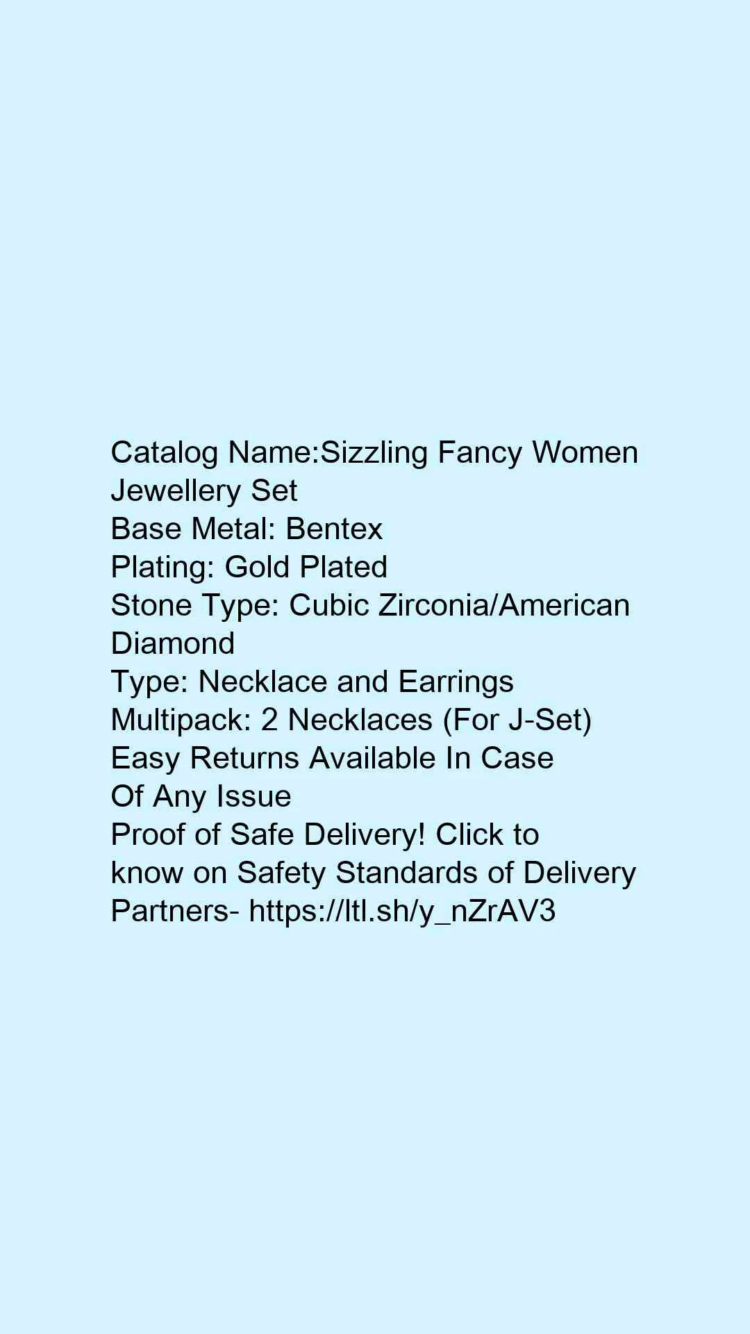 Sizzling Fancy Women Jewellery Set - Image 3