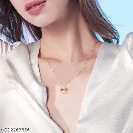 Sizzling Graceful Women Necklaces & Chains – Gold Plated with Cubic Zirconia - Image 3