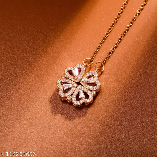 Sizzling Graceful Women Necklaces & Chains – Gold Plated with Cubic Zirconia - Image 4