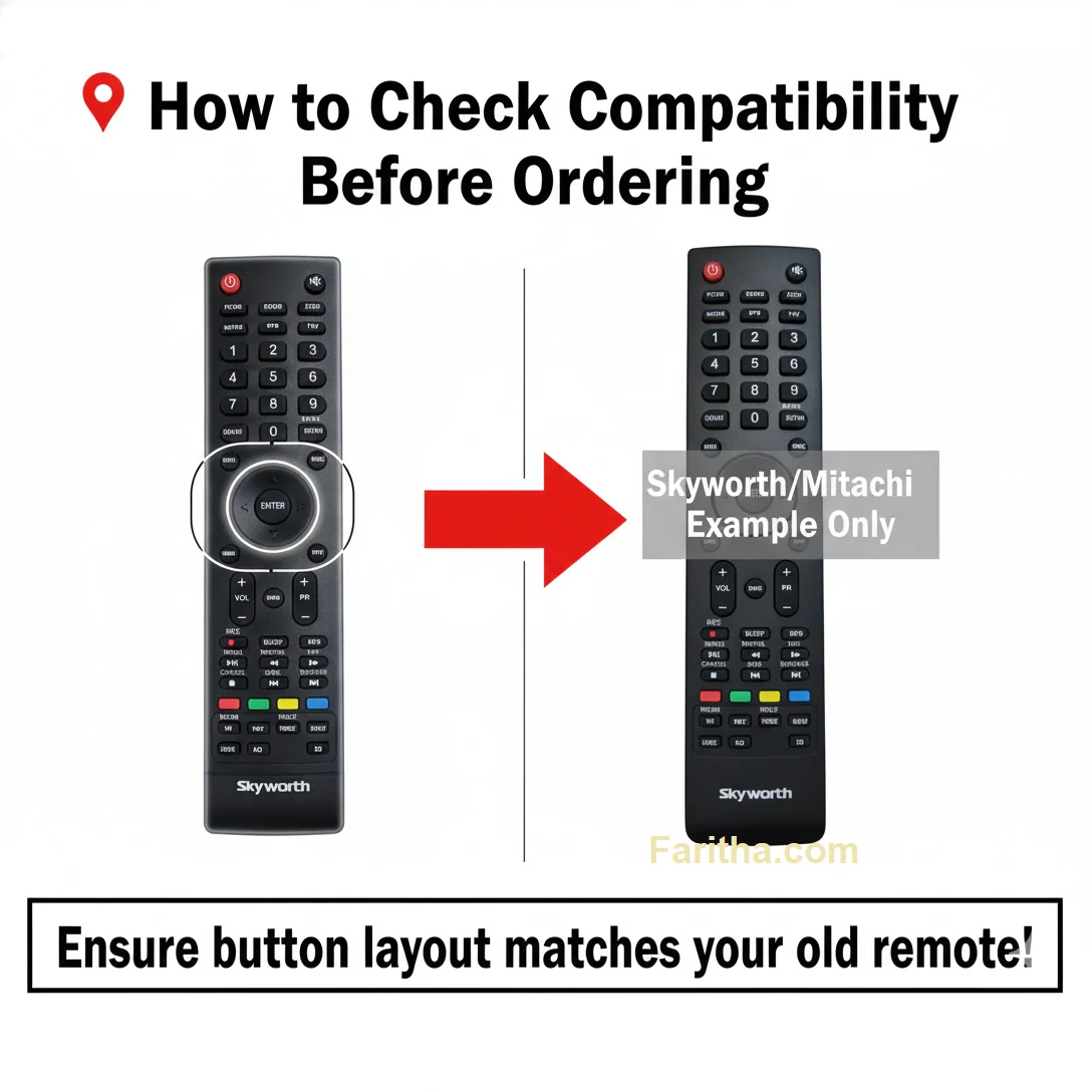 Skyworth LCD/LED TV Remote Control – Compatible, High Sensitivity, New Replacement# - Image 2