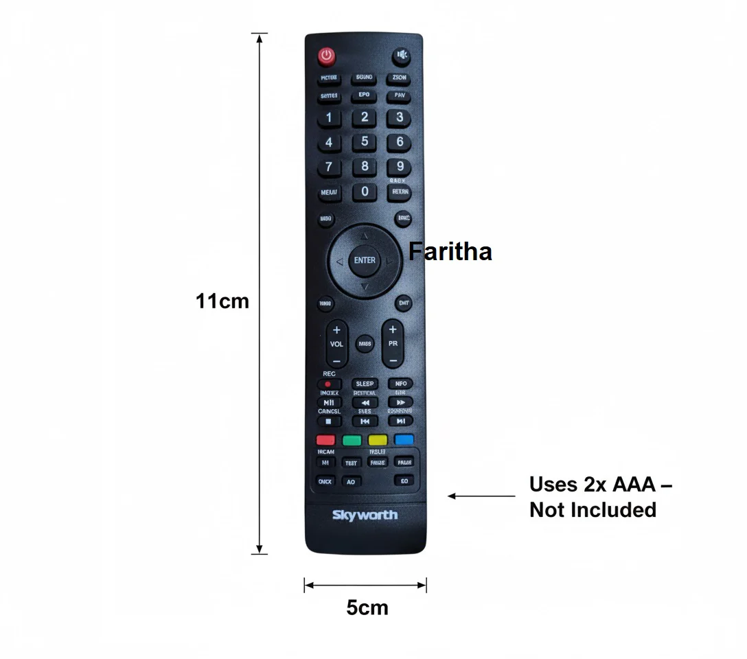 Skyworth LCD/LED TV Remote Control – Compatible, High Sensitivity, New Replacement# - Image 5