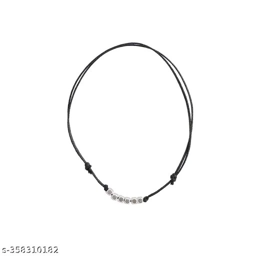 Small Beads Minimal Anklet with Toe Ring - Image 2