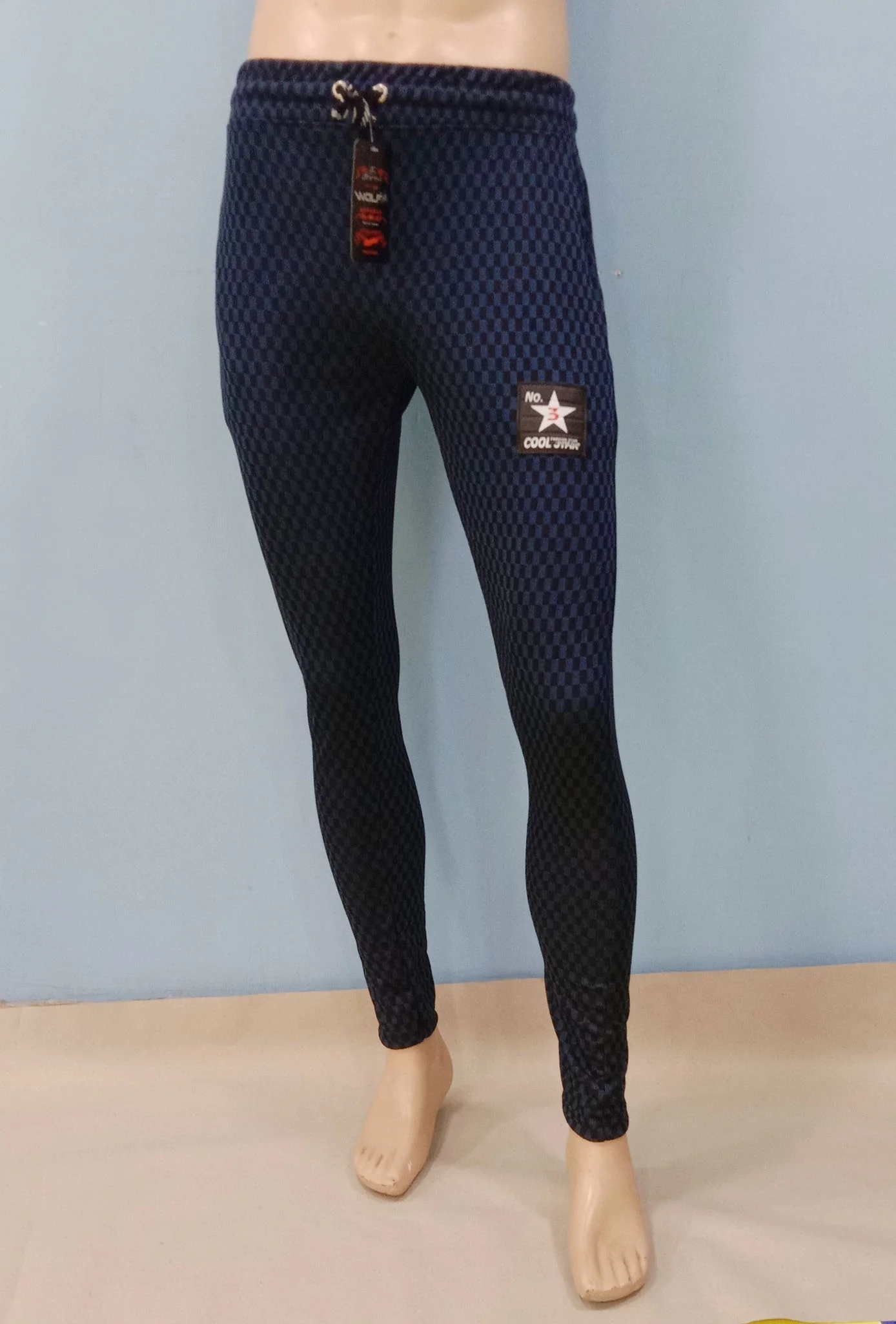Branded Small Checked Super Night Pant/Track Suit Jogger Model for men XL to 2XL sizes 3 Designs DF13 f - Image 4