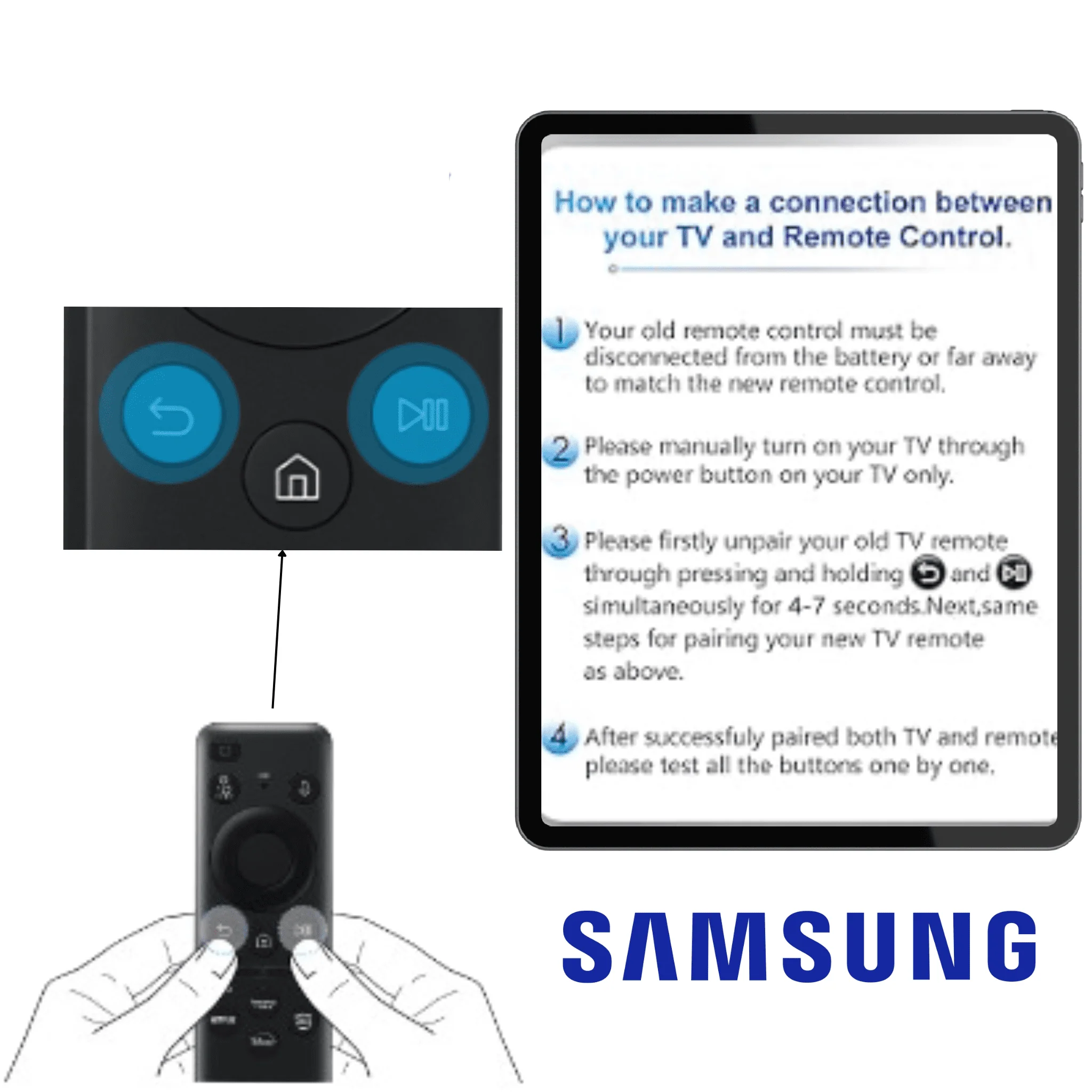 Original Samsung Solar Power Smart TV Remote with Voice Control – Genuine Eco-Friendly Replacement# - Image 4