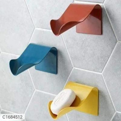 Soap Dish Rack-Wall Mounted Self Adhesive Soap Dish Racks(Pack of 4) - Image 4