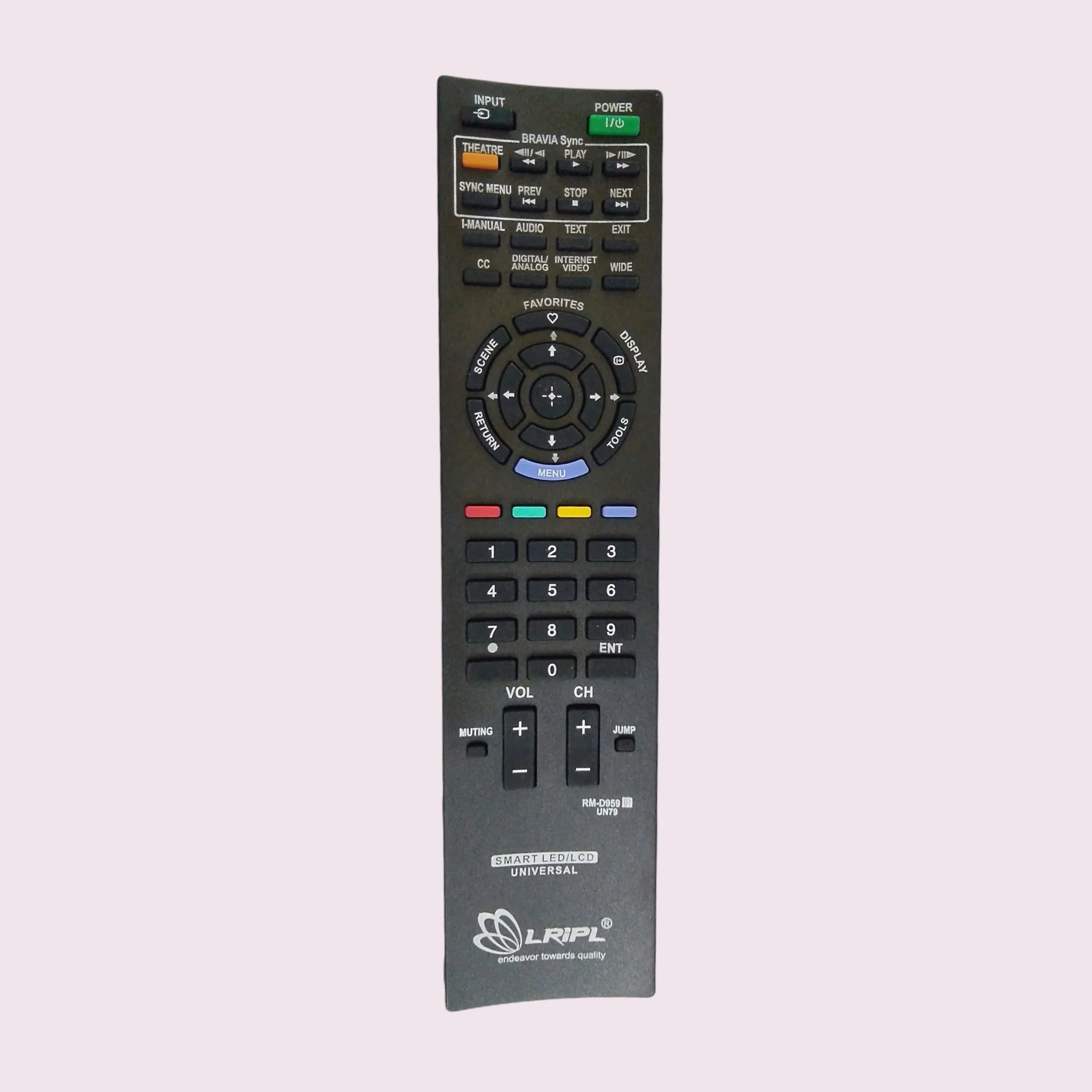 Sony LED/LCD TV Universal Remote Control – Model LD47 | Compatible with All Sony TVs#