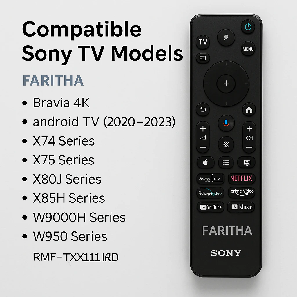 Original Sony Smart TV Remote Control – With Netflix, SonyLiv, Prime Video, Disney+ Hotstar, YouTube & YouTube Music Buttons - Image 5