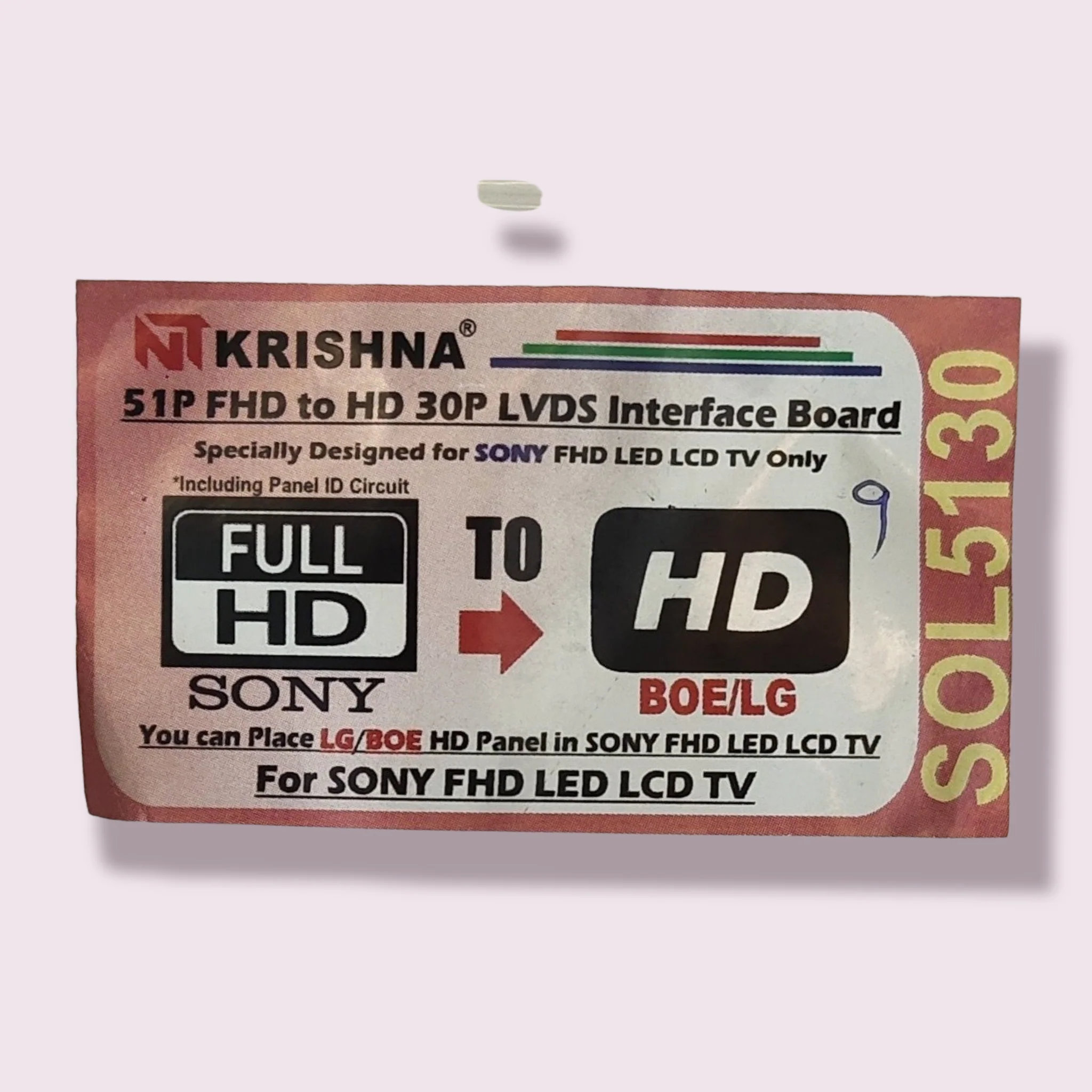 Sony to BOE/LG 51P FHD to 30P HD LVDS Interface Board – SOL5130 Converter Adapter# - Image 3