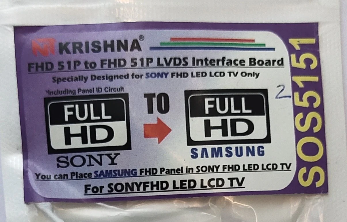 Sony to Samsung FHD 51P LVDS Interface Board SOS5151 - Image 3