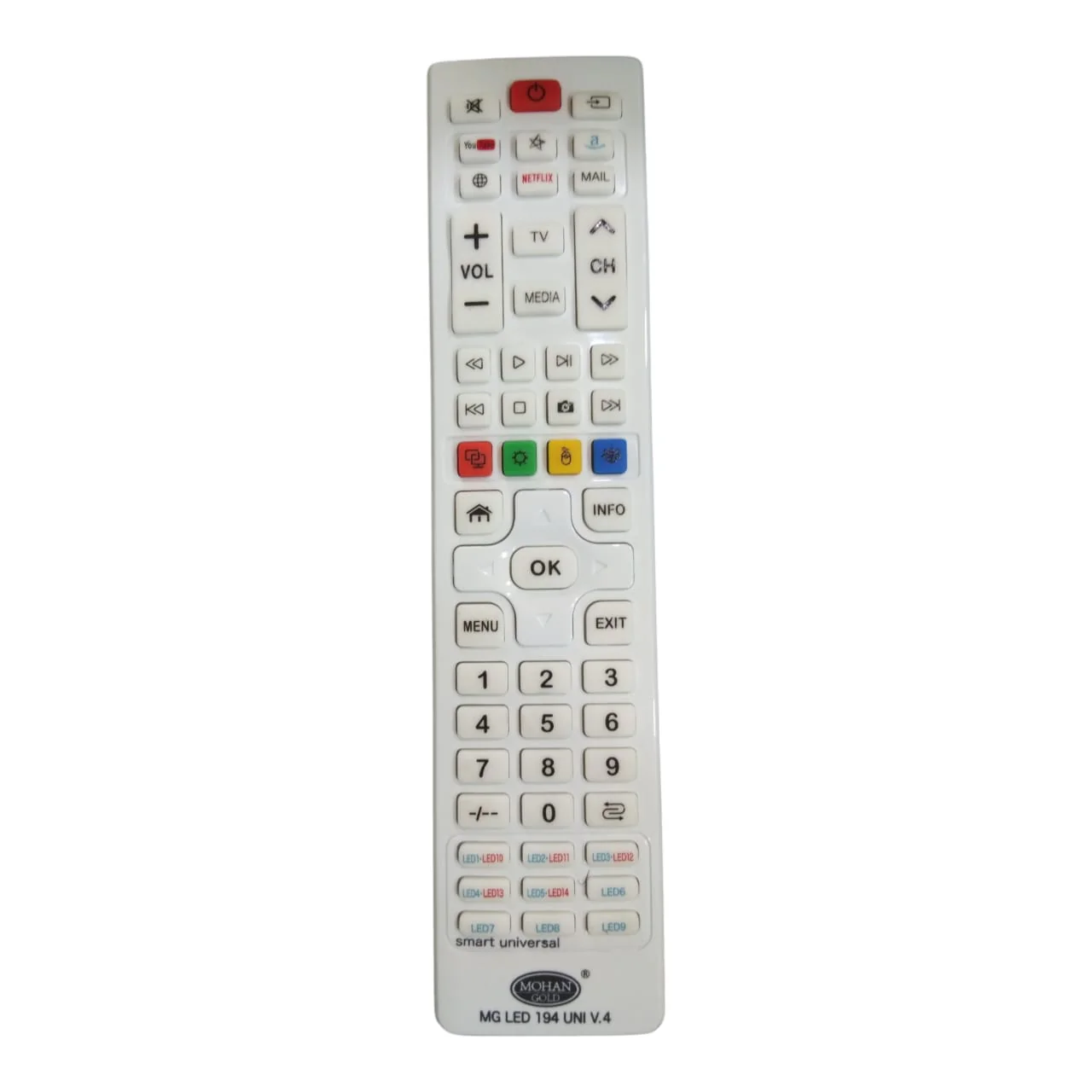 Smart TV Remote Control – Compatible Replacement for Multiple LED & Smart TVs #