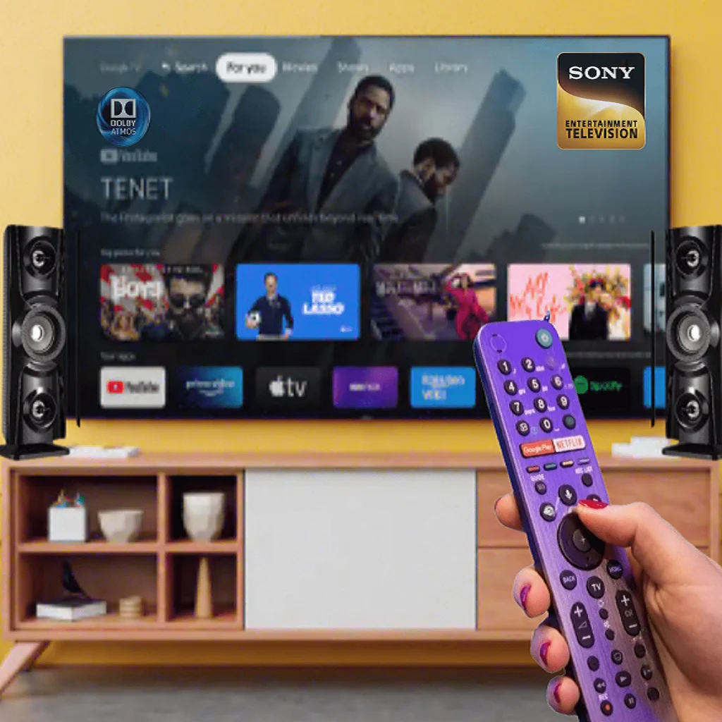 Original Sony Smart TV Remote with Google Assistant | Voice-Controlled Remote with Netflix & Google Play Buttons – Buy Online in India# - Image 10