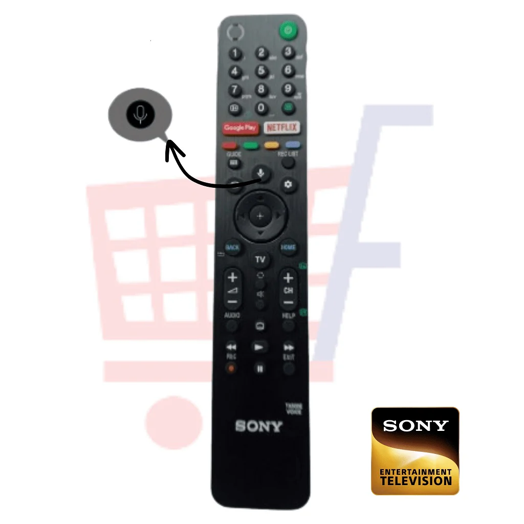 Original Sony Smart TV Remote with Google Assistant | Voice-Controlled Remote with Netflix & Google Play Buttons – Buy Online in India# - Image 3